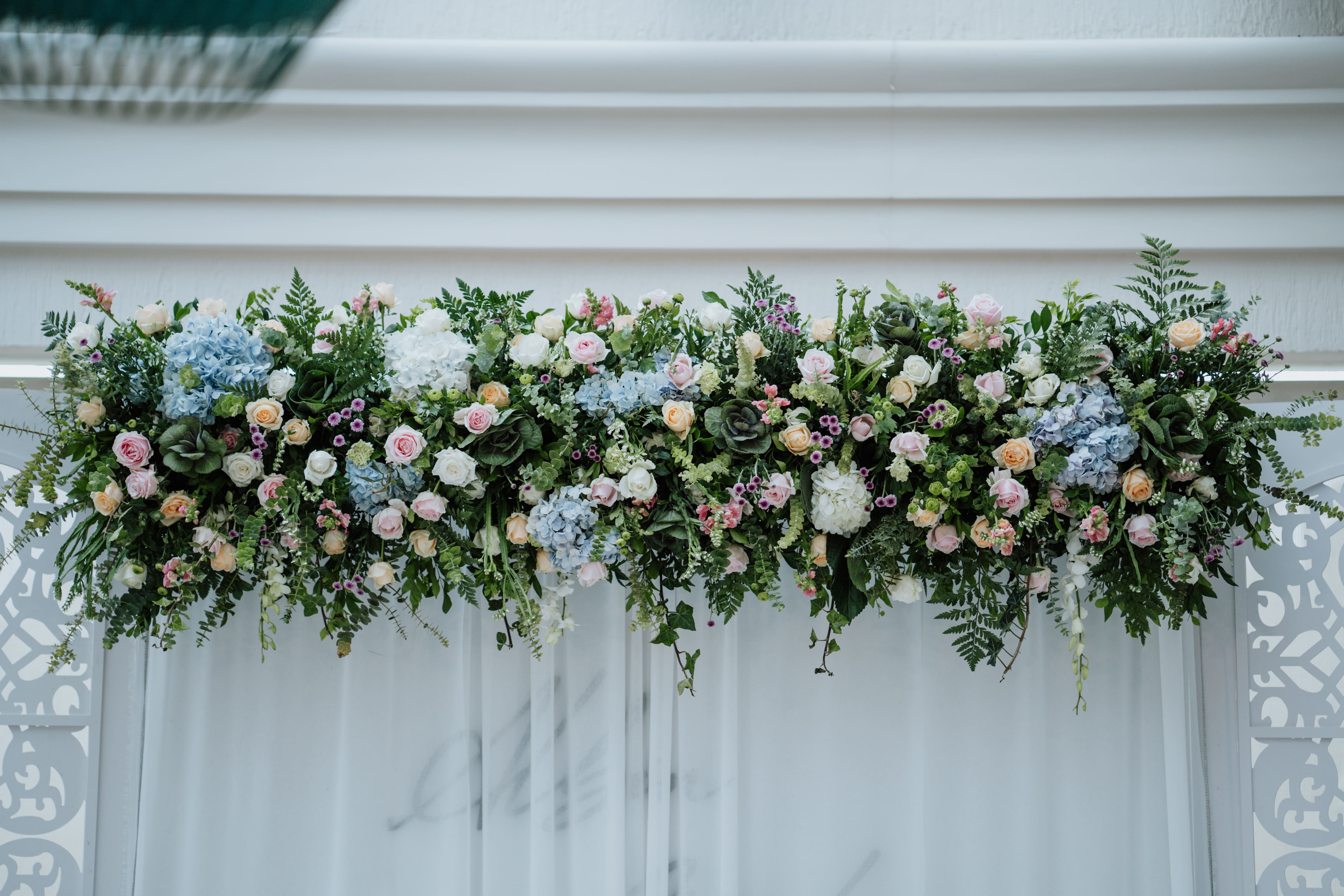 Floral installation designed by PODM